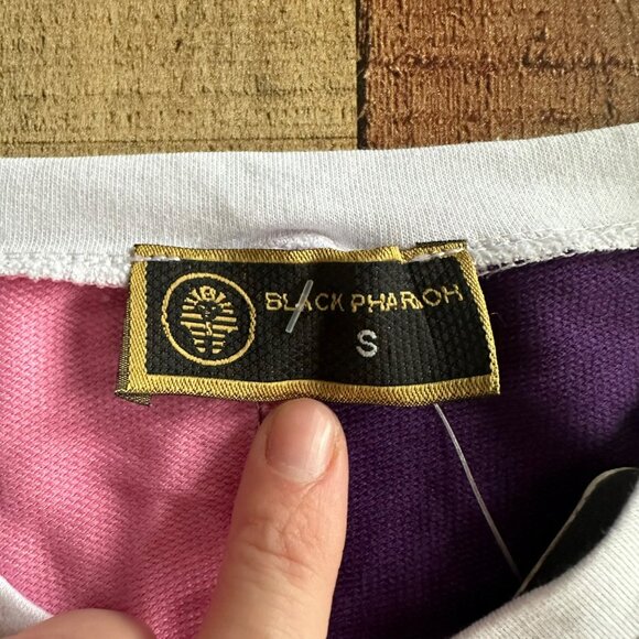 Black Pharaoh Womens Sweat suite set short sleeve top joggers pink purple -S - Picture 7 of 12